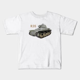 R35 WW2 French Tank Kids T-Shirt